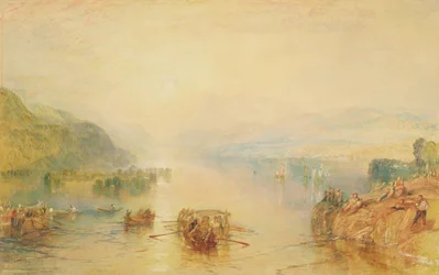 Windermere, Westmorland (akvarell på papir)