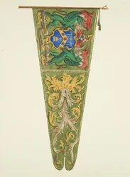 Banner of the Plaisterers [Plasterers], påskrevet 