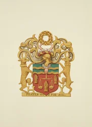 Coat-of-Arms of the Bakers, påskrevet 