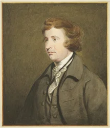 Portrett i Mansion House, Queen Square, av Edmund Burke (akvarell på papir)