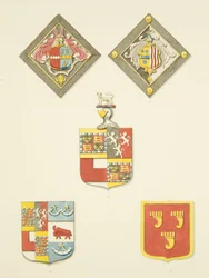 Three Shields and Two Hatchments in St James