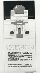 Plakatreklame Sesession-utstilling for østerrikske kunstnere, 1898 (farget lito)