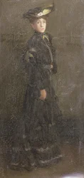 Parisian Lady (olje på lerret)