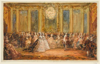 Mottakelse i Speilsalen i Versailles