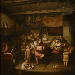 Eccles Wakes: Ale-House Interior (olje på lerret)