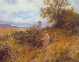 Blackberry Picking, ca. 1870 (olje på lerret)