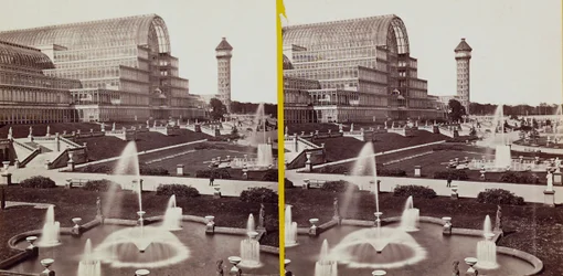 Crystal Palace i Hyde Park, ca. 1900 (s/hvitt-bilde)