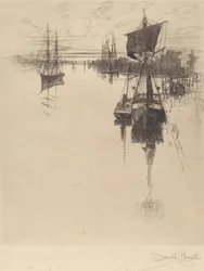 Under Chestnut St. Bridge, Philadelphia, 1884.