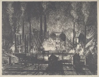 Skiftende skift, Charleroi, 1911.
