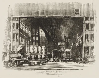 English War Work: The Urns, Casting Big Shells