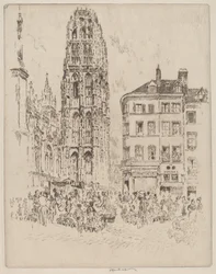 Blomstermarkedet og smørtårnet, Rouen