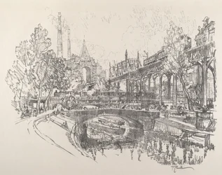 Landwehr-kanalen, Berlin, 1921.