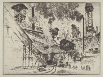 Gruvens munning, Ruhrort nær Oberhausen