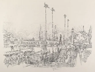 Oberbaum-broen, Berlin, 1921.