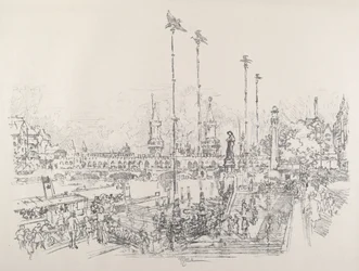 Oberbaum-broen, Berlin, 1921.