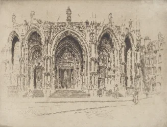 Veranda til San Maclou, Rouen, 1907.