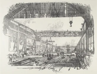 Stålstenger for skjell, 1916.