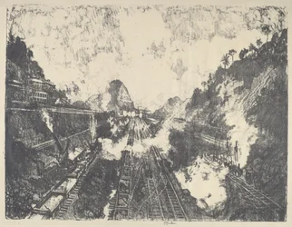 The Cut, ser mot Ancon Hill, 1912.