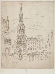 Elinor Cross, foran Charing Cross jernbanestasjon