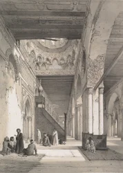 12. Interiør, moskeen i Ibn Toûloûn, 1843.