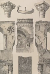 13. Detaljer, moskeen i Ibn Toûloûn, 1843.