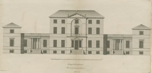 Sandon Hall: gravering, nd [1769-1771] (trykk)