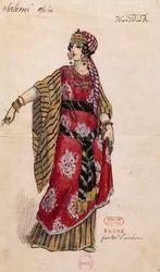 Herodias for Salome, av Richard Strauss (1864–1949), fremført i Opéra Garnier i Paris, 3. mai