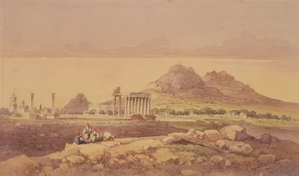 Temple of Olympian Zeus, Athen (wc på papir)