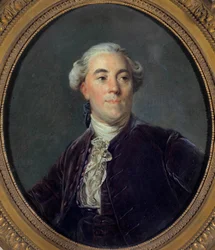 Portrett av Jacques Necker (1732-1804) Ministermaleri av Joseph Siffred Duplessis (1725-1802) (Joseph-Siffred, Joseph Siffrede, Joseph-Siffrede, Joseph Siffrein, Joseph-Siffrein) 1781 Dim 0,32x0,27 m