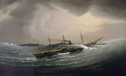 Dampen «Great Western» drar opp bølgen, 11. september