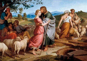 Jakob møter Rachel, Labans datter ved en brønn