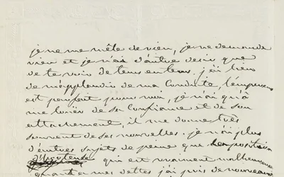 Autografbrev til Eugene de Beauharnais, Paris, 2. januar 1809 (penn og blekk på papir)