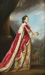 Portrett av Elizabeth, hertuginne av Northumberland (olje på lerret)
