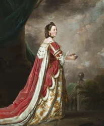 Portrett av Elizabeth, hertuginne av Northumberland (olje på lerret)