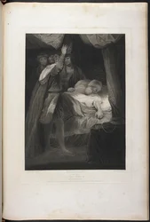 Andre del av Kong Henrik VI, akt III, scene III – Kong Henrik, Salisbury og Warwick; kardinalen i sengen