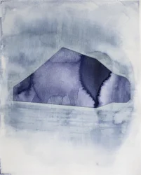 Abstrakt blå geometri