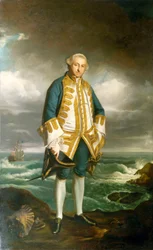Admiral Edward Boscawen (1711–1761), ca. 1750–60 (olje på lerret)