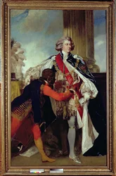 Georg IV som prins av Wales med en svart mann, 1787