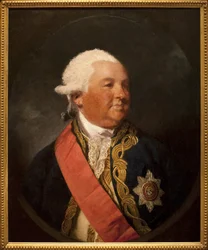 Portrett av admiral Sir Edward Hughes (ca. 1720-1794). Maleri av Joshua Reynolds (1723-1792), olje på lerret, engelsk kunst