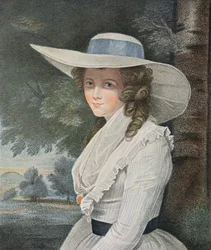 The Right Honorable Countess Spencer (d.1831) gravert av Francesco Bartolozzi (1727-1815), pub. av E.M. Diemar, 1787 (stippgravering) (se også 13474)