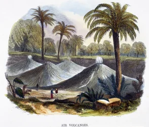 Air Volcanoes, nær Cartagena, Colombia, fra Phenomena of Nature, 1849
