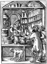 Drogist, 1500-tallet 1849.