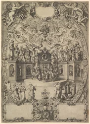 Apotheosisen til keiser Maximilian II, 1500-tallet.
