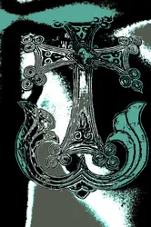Ornamentalt kors, fra serien, Den hellige gravs kirke, 2015 (fotografi)