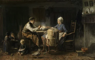 The Frugal Meal (olje på lerret)