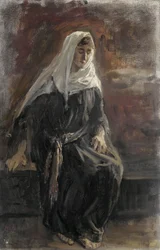 Sittende kvinne