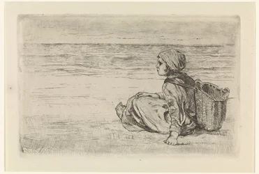 Jente ved havet