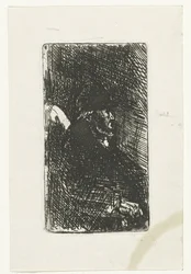 Sittende gammel mann