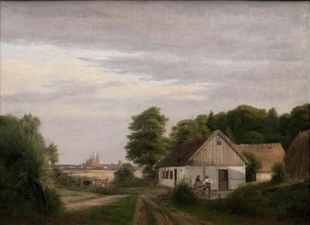 Utsikt mot Roskilde fra en husmannsplass