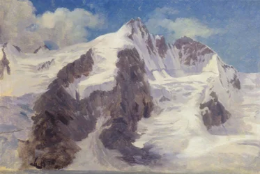 Snødekte fjelltopper.